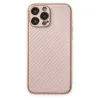 Apple İphone 13 Pro Max Kılıf Coco Karbon Silikon - Pembe