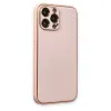 Apple İphone 13 Pro Max Kılıf Coco Karbon Silikon - Pembe