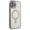 Apple İphone 13 Pro Max Kılıf Magneticsafe Lazer Silikon - Siyah