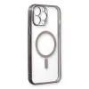Apple İphone 13 Pro Max Kılıf Magneticsafe Lazer Silikon - Siyah