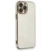 Apple İphone 13 Pro Max Kılıf Volet Silikon - Beyaz
