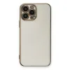 Apple İphone 13 Pro Max Kılıf Volet Silikon - Beyaz