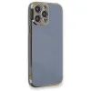 Apple İphone 13 Pro Max Kılıf Volet Silikon - Mavi