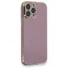 Apple İphone 13 Pro Max Kılıf Volet Silikon - Mor
