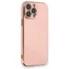 Apple İphone 13 Pro Max Kılıf Volet Silikon - Pembe
