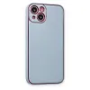 Apple İphone 14 Plus Kılıf Coco Deri Silikon Kapak - Sky Blue