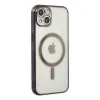 Apple İphone 14 Plus Kılıf Magneticsafe Lazer Silikon - Siyah