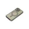 Apple İphone 15 Kılıf Joke Simli Magneticsafe Kılıf - Gri