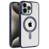 Apple İphone 15 Pro Kılıf Kronos Magsafe Kapak - Lacivert