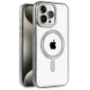 Apple İphone 15 Pro Max Kılıf Kronos Magsafe Kapak - Titanyum Gri