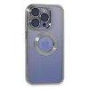 Apple İphone 15 Pro Max Kılıf Slot Silikon - Gümüş