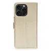 Apple İphone 15 Pro Max Kılıf Trend S Plus Kapaklı Kılıf - Gold