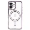 Apple İphone 16 Kılıf Joke Simli Magneticsafe Kılıf - Derin Mor