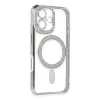 Apple İphone 16 Kılıf Joke Simli Magneticsafe Kılıf - Gümüş
