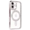 Apple İphone 16 Kılıf Joke Simli Magneticsafe Kılıf - Pembe