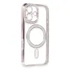 Apple İphone 16 Kılıf Joke Simli Magneticsafe Kılıf - Pembe