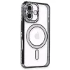 Apple İphone 16 Kılıf Joke Simli Magneticsafe Kılıf - Siyah