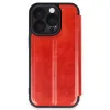 Apple İphone 16 Pro Kılıf Flip Cover - Kırmızı