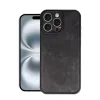 Apple İphone 16 Pro Max Kılıf Aras Deri Kapak - Siyah