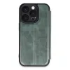Apple İphone 16 Pro Max Kılıf Flip Cover - Koyu Yeşil