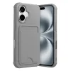 Apple İphone 17 Kelvin Kartvizitli Silikon - Gri