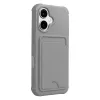 Apple İphone 17 Kelvin Kartvizitli Silikon - Gri