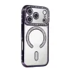 Apple İphone 17 Pro Joke Simli Magneticsafe Kılıf - Derin Mor