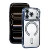 Apple İphone 17 Pro Joke Simli Magneticsafe Kılıf - Mavi