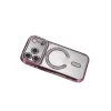 Apple İphone 17 Pro Joke Simli Magneticsafe Kılıf - Pembe