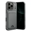 Apple İphone 17 Pro Kelvin Kartvizitli Silikon - Gri