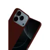 Apple İphone 17 Pro Nano İçi Kadife Silikon - Bordo