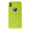 Apple İphone X Kılıf First Silikon - Parlak Sarı