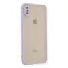 Apple İphone X Kılıf Montreal Silikon Kapak - Mor