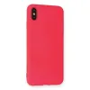 Apple İphone Xs Max Kılıf Nano İçi Kadife Silikon - Koyu Pembe