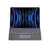 Apple T5509d İpad Pro 12.9 (2022) Kılıf Palermo Ledli Klavyeli Standlı Tablet Kılıfı - Siyah