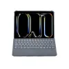 Apple T5510d İpad Pro 13 (2024) Kılıf Palermo Ledli Klavyeli Standlı Tablet Kılıfı - Siyah