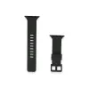 Apple Watch 38mm Kr408 Çizgili Silikon Kordon (saat Değildir) - Siyah