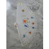 Bambu Çift Taraflı Yelpaze Karışık Renkler 12li Paket