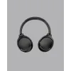 Bluetooth 5.0 Siyah Kablosuz Kulaklık 18 Saat Batarya Katlanabilir Tasarım
