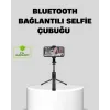 Bluetooth Selfie Çubuğu – 360° Dönebilen Başlık, Kablosuz Bağlantı