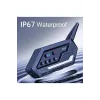 Bt62 Motosiklet Kask Kulaklığı Bluetooth Intercom 2 Intercom Bağlantılı