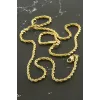 Burgulu Zincir Çelik Kolye 55 cm