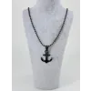 Çapa Figürü Çelik Erkek Kolye - Ekl0090