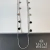 Çelik İkili Kalp Detaylı Kolye - Kl0062