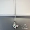 Çelik Kolye  Kelebek Detaylı - Kl0103