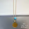 Çelik Plaka Kolye Nazar Boncuklu - Kl0094