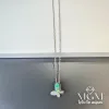 Çelik Sedefli Kelebek Kolye - Kl0118