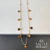 Çelik Yıldız Detaylı Kolye - Kl0056