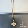 Çelik Zirkon Taşlı Yonca Kolye - Kl0112