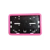 Çerçeveli Motor Plakalık Plaka Altlığı Pembe 17x26 cm